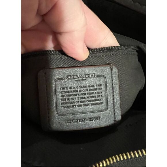 Authentic Coach Small Dufflette In Signature Jacquard - Picture 6 of 10